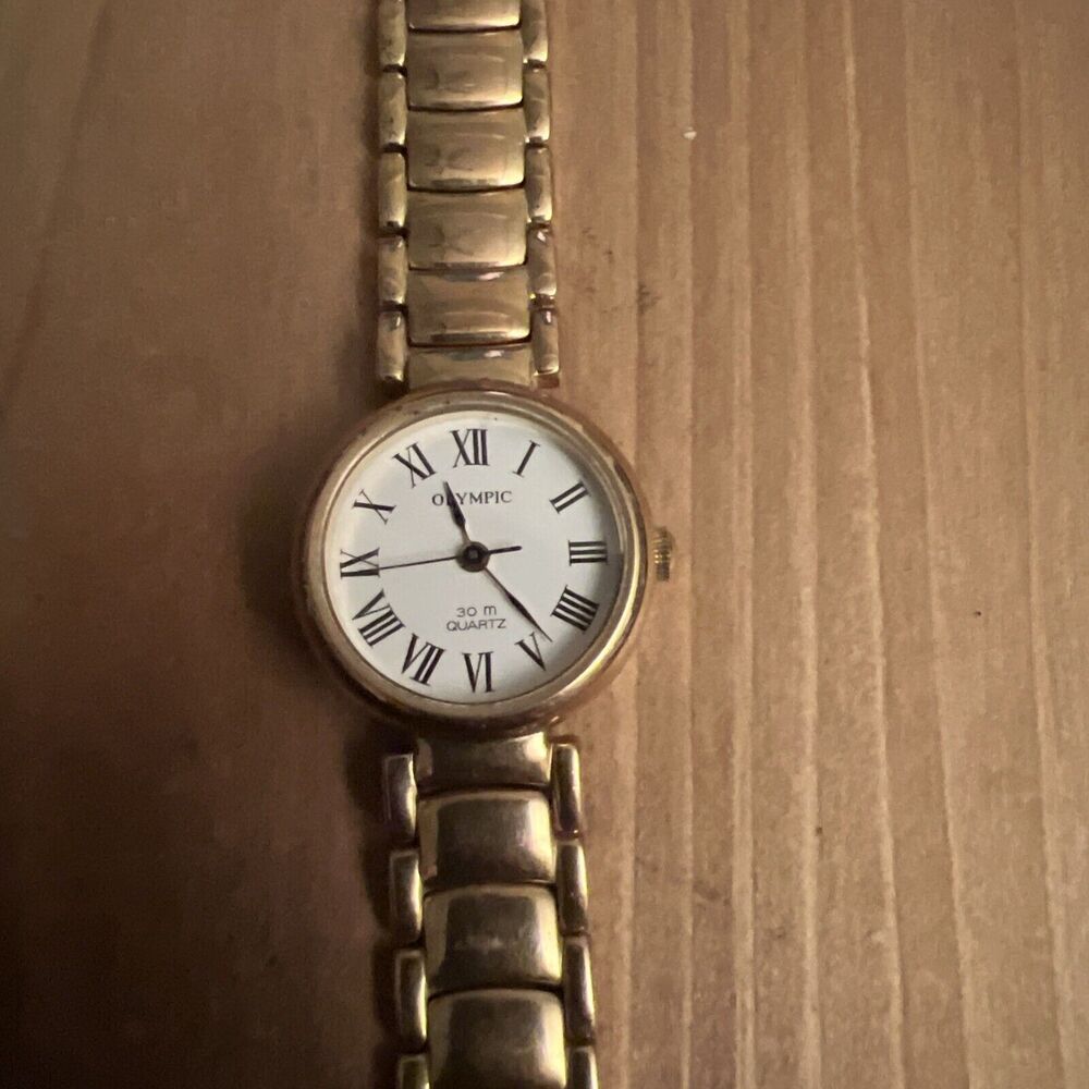 Olympic Ladies Gold Tone Watch new battery